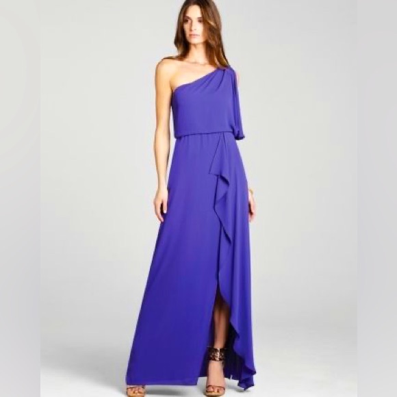 BCBGMaxAzria Kendal One Shoulder Maxi Dress - Picture 1 of 8